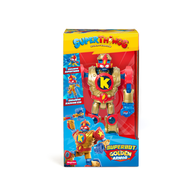 SUPERTHINGS S - PLAYSET SUPERBOT KAZOOM POWER GOLDEN ARMOUR