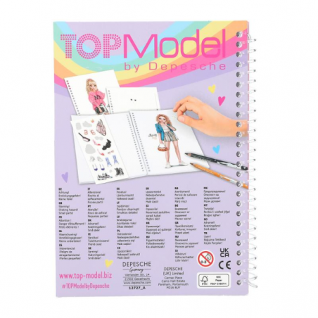 Cuaderno colorear top model