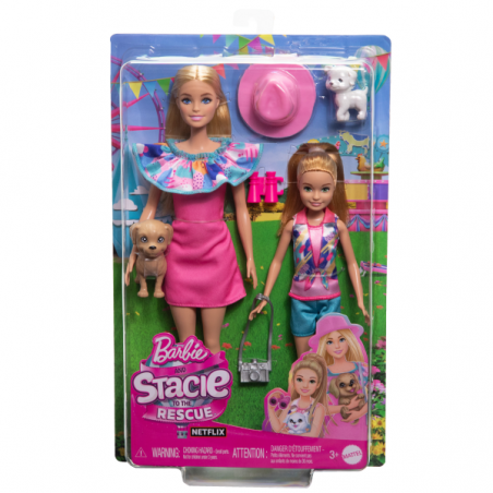 Barbie stacie al rescate pack 2 hermanas