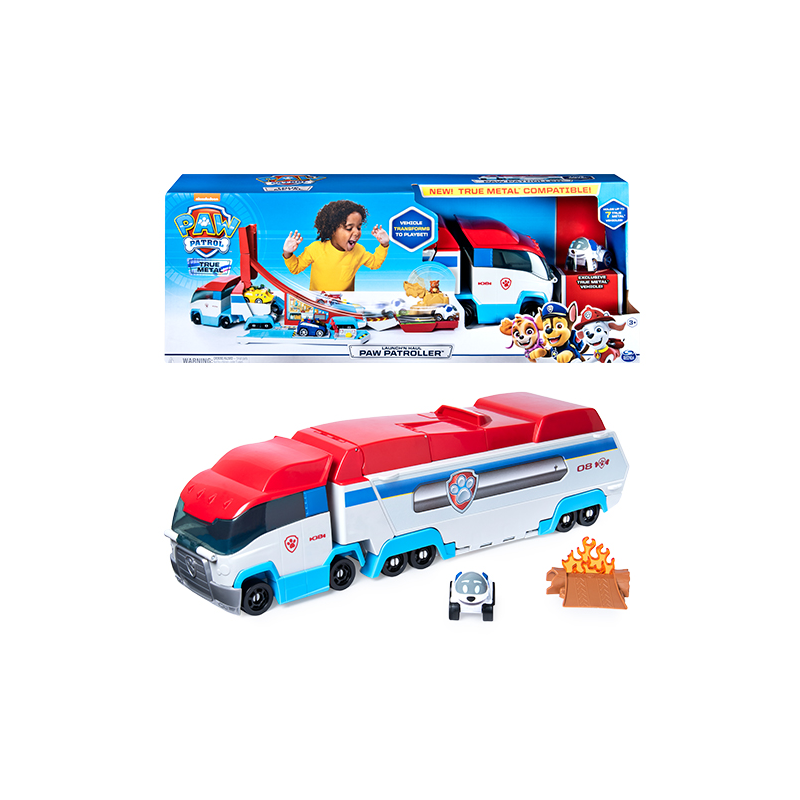 PATRULLA CANINA TRUE METAL - DIE CAST PLAYSET LAUNCH AND HAULER