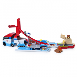 Patrulla canina true metal - die cast playset launch and hauler