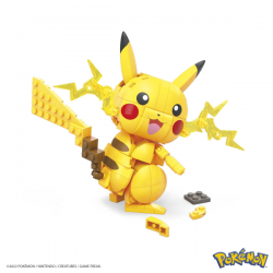Mega construx pokemon construye y muestra pikachu