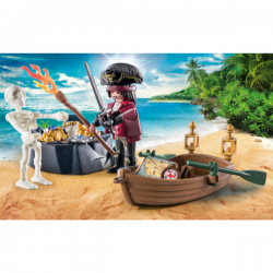Starter pack  pirata con bote de remos