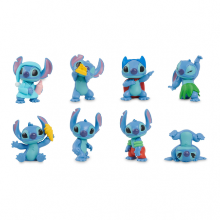 Stitch set x 8 figuras coleccionables