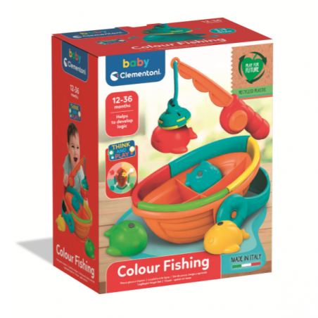 Clementoni-juguete bebé pesca, juega y aprende
