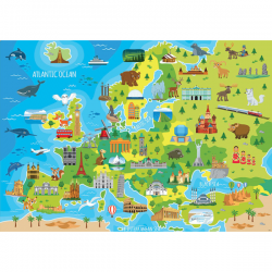 Puzzle 150 piezas mapa europa