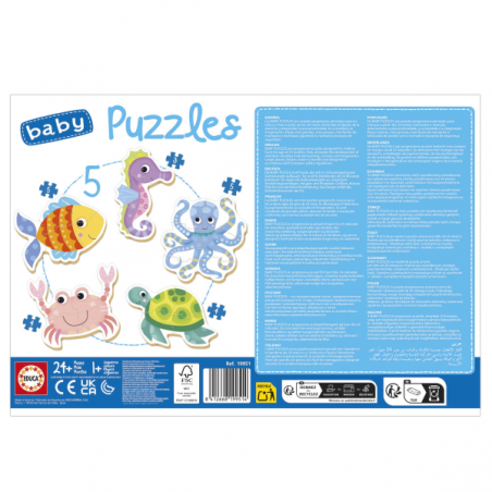 Animales acuaticos baby puzzle