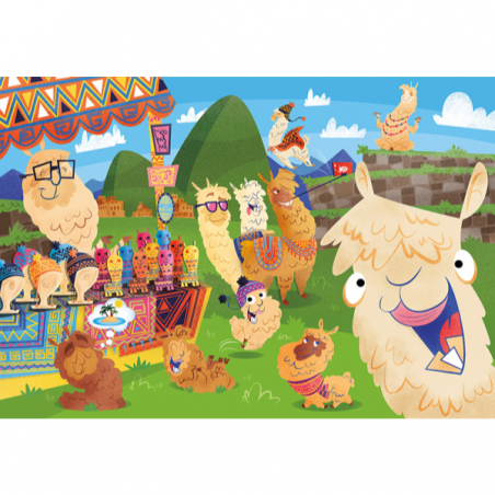 Puzzle 104 piezas llama