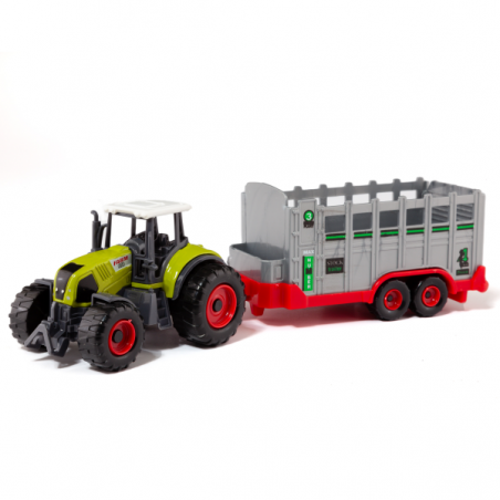 Set granja tractor mas remolque