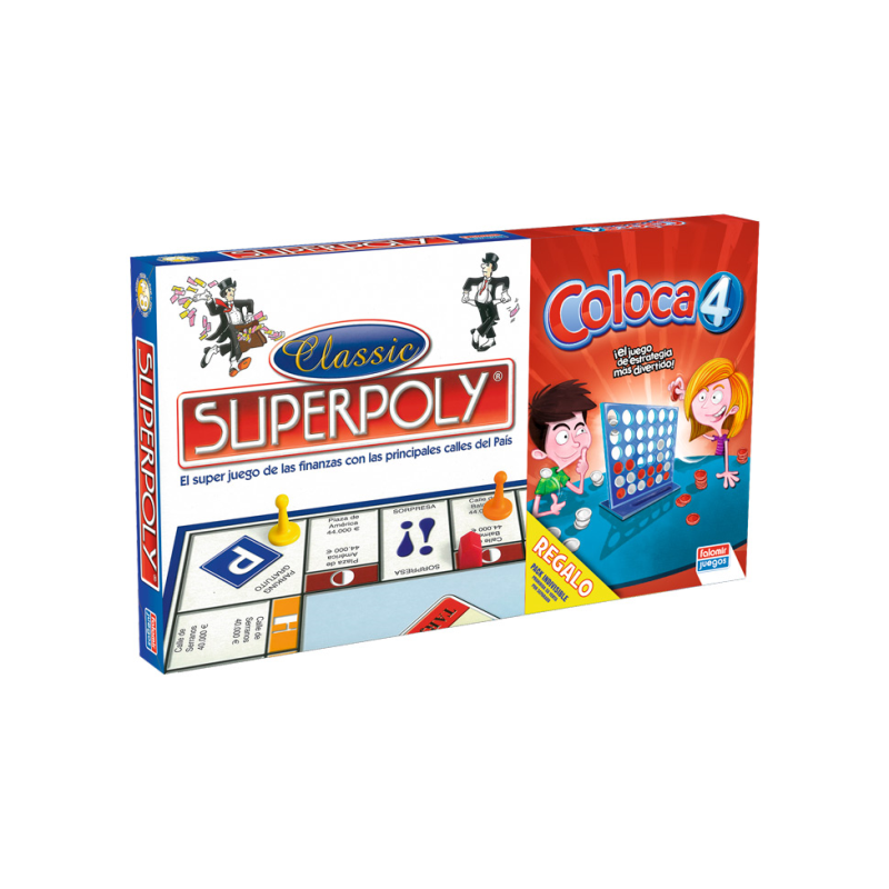 Estupenda combinación: 2 x 1 Superpoly+Coloca 4.  Superpoly: ¿Quieres pasar un rato entretenido? Con