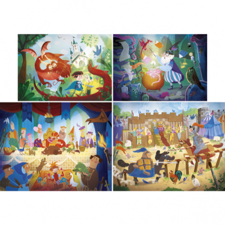 Puzzle 20+60+100+180 piezas habia una vez