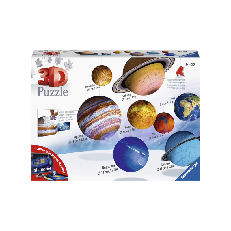 PUZZLE 3D 522 PIEZAS EL SISTEMA PLANETARIO