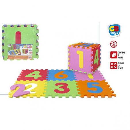 PUZZLE EVA NUMEROS 6 PIEZAS