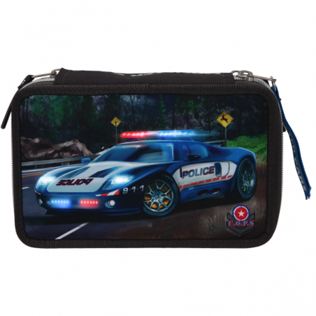 Monster cars estuche triple led