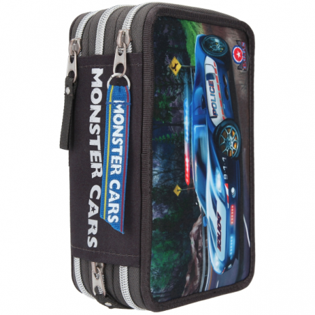Monster cars estuche triple led