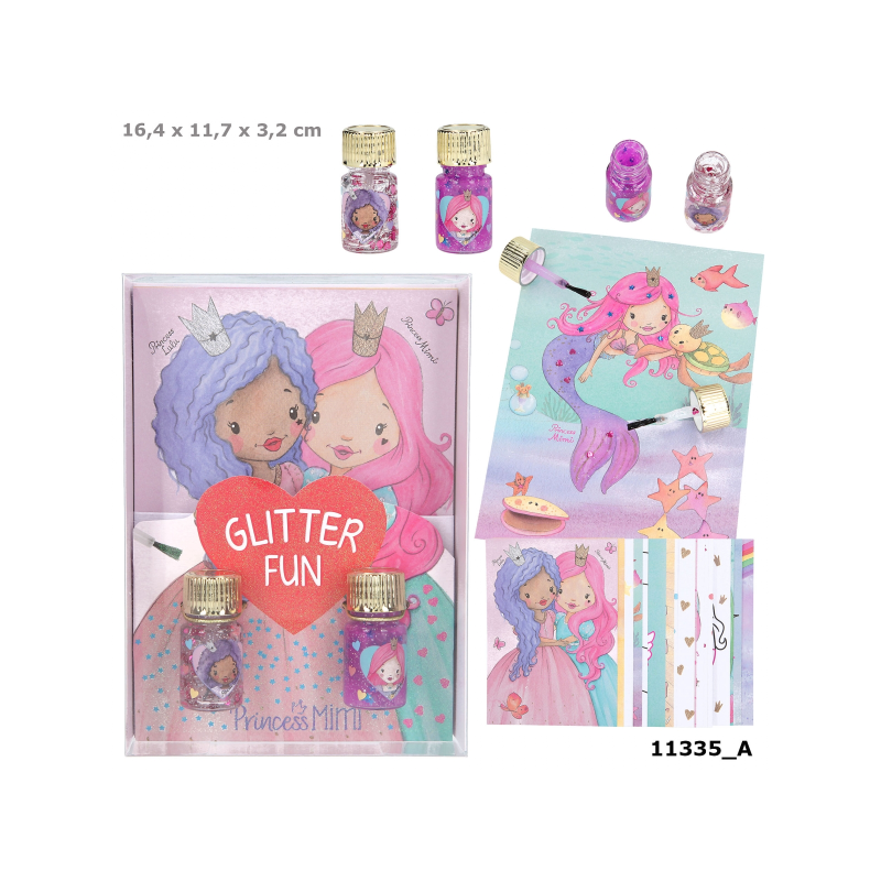 PRINCESS MIMI SET CREATIVO PEGAMENTO DE PURPURINA