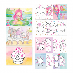 Princess mimi set creativo pegamento de purpurina