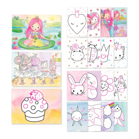 Princess mimi set creativo pegamento de purpurina