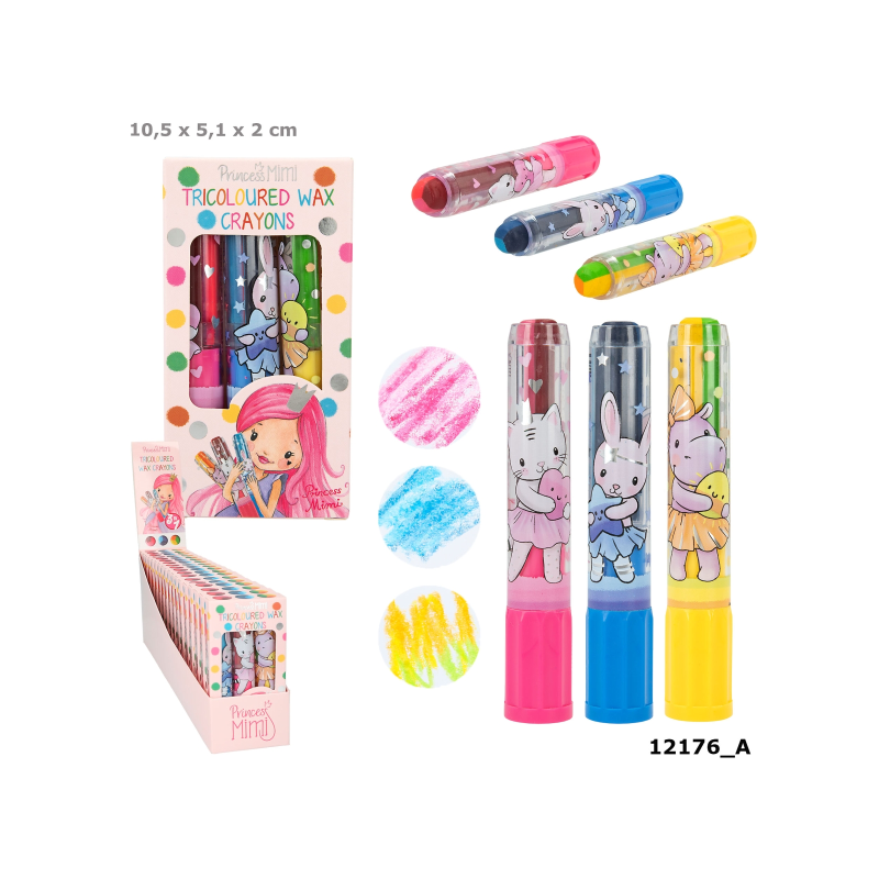 PRINCESS MIMI SET DE CERAS TRICOLOR