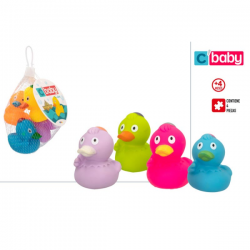SET 4 PATITOS VINILO COLORES CB TOYS