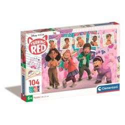 CLEMENTONI- PUZZLE INFANTIL 104 TURNING RED