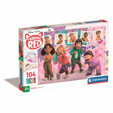 CLEMENTONI- PUZZLE INFANTIL 104 TURNING RED