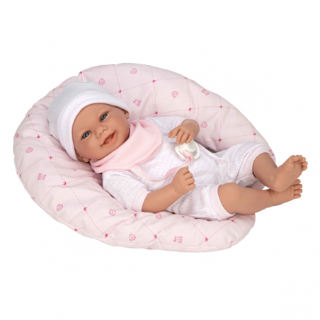 Elegance 40 cm edur rosa con cojin (muñeco con peso)