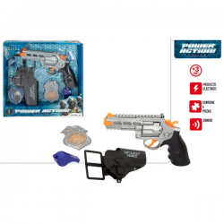 SET POLICIA CON LUZ Y SONIDO ACTION POWER