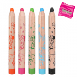 Princess mimi lapices de colores con sacapuntas