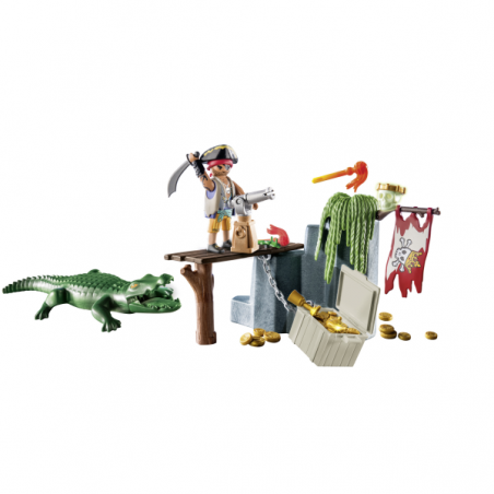 Pirata con caiman
