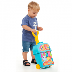 Carrito con 20 bloques azul