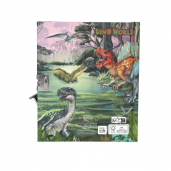 Dino world diario con candado