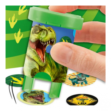 Dino world estampador de pegatinas