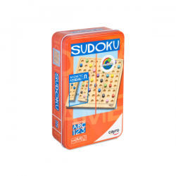 SUDOKU DE MADERA EN CAJA DE METAL