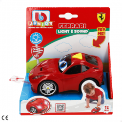 Coche ferrari 12 cm con luz y sonidos bb junior