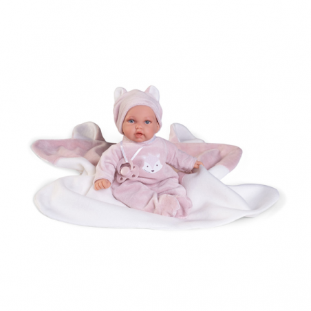 Petit blandito con mantita zorrito 27 cm