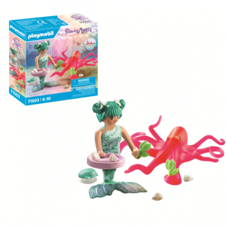 SIRENA CON PULPO QUE CAMBIA DE COLOR