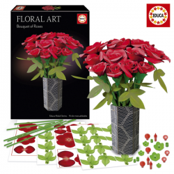 PUZZLE 1000 PIEZAS RAMO ROSAS ARTE FLORAL