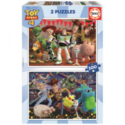 PUZZLE 2X100 PIEZAS TOY STORY 4