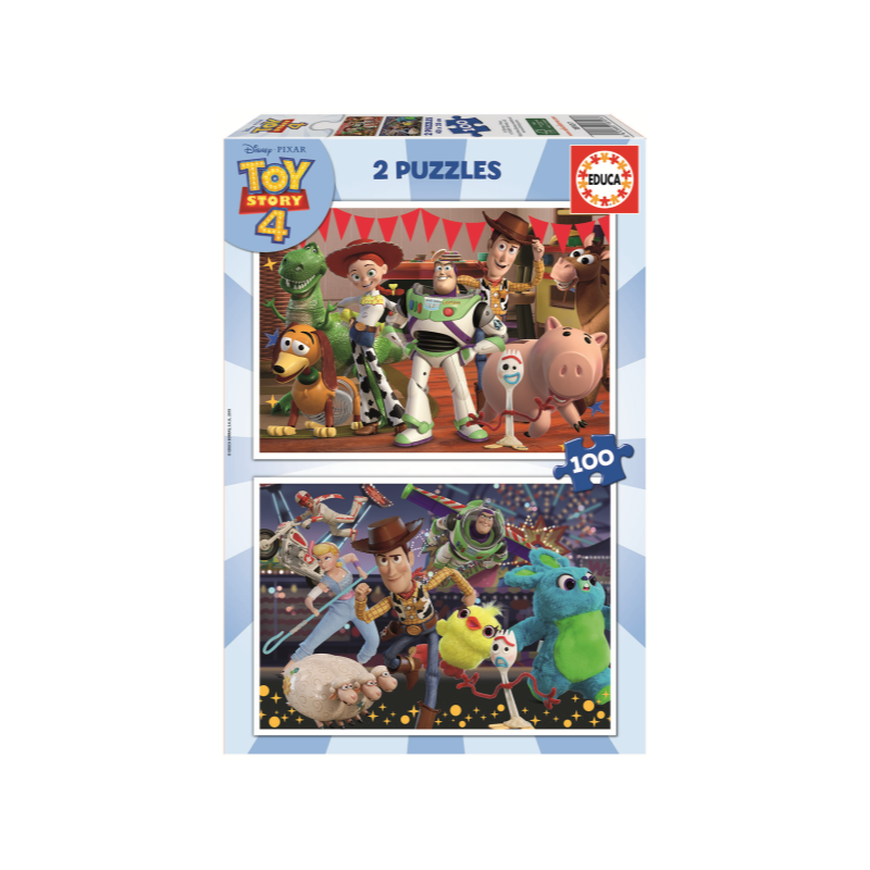 PUZZLE 2X100 PIEZAS TOY STORY 4