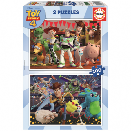 PUZZLE 2X100 PIEZAS TOY STORY 4