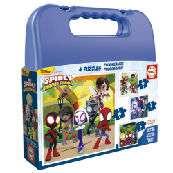 PUZZLE MALETA PROGRESIVOS SPIDEY & HIS AMAZING FRIENDS 6-9-12-16