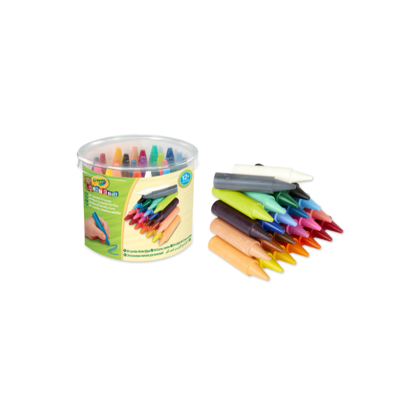 24 CERAS JUMBO LAVABLES MINI KIDS