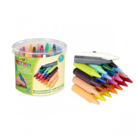 24 CERAS JUMBO LAVABLES MINI KIDS