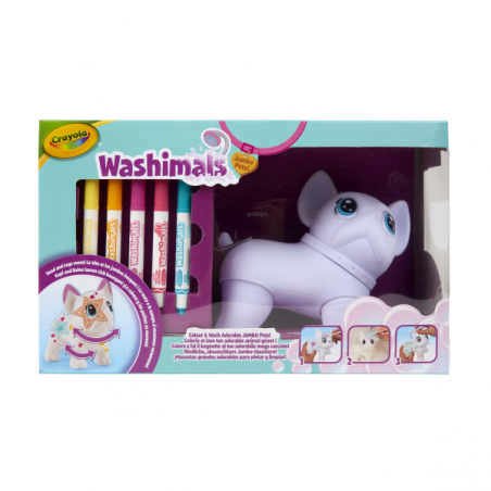 Washimals jumbo pets- el gran wilbur 15cm articulado