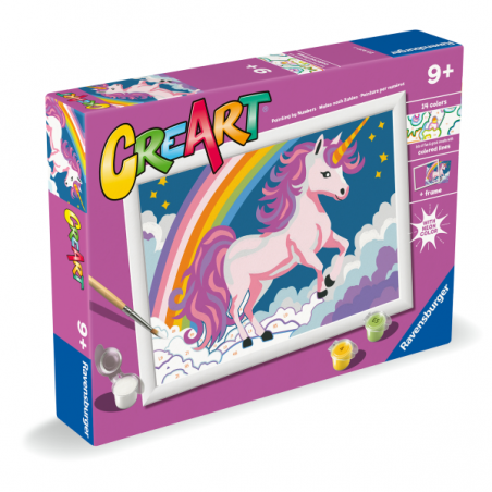 Creart serie d-unicornio rosa neón