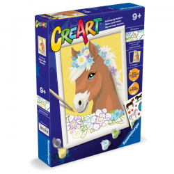 Creart serie d-caballo entre las flores