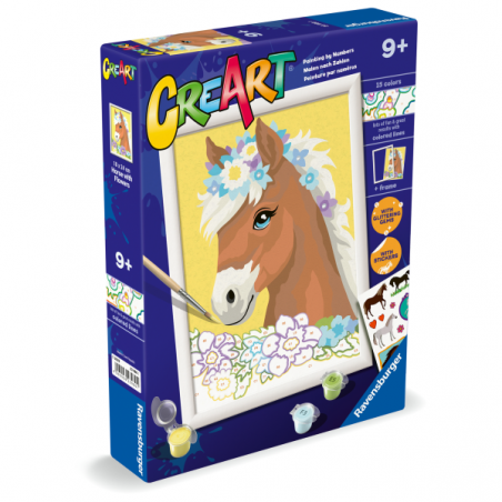 Creart serie d-caballo entre las flores