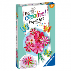 Be creative mini-arte en papel:flores y mariposas