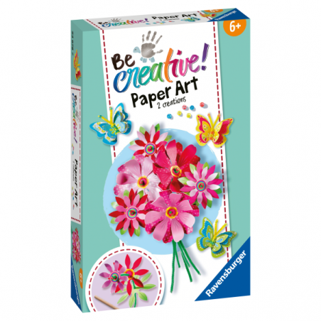 Be creative mini-arte en papel:flores y mariposas